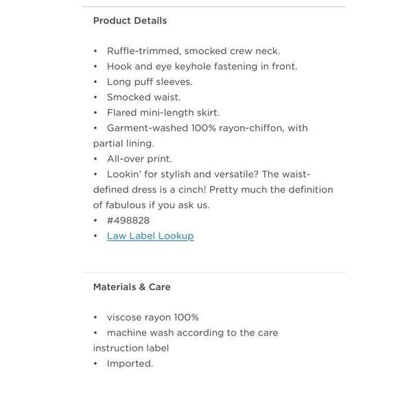 NWT Waist Defined Printed Smocked Mini Dress Leopard Sheer Long Sleeve M - Picture 10 of 10